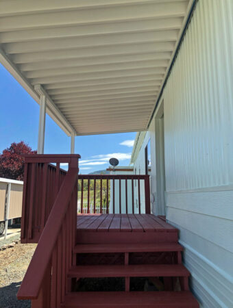 Porch with new paint job in Central Point, Oregon