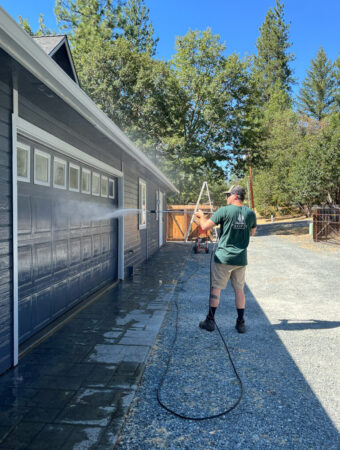 Power Washing Exterior House in Rogue River